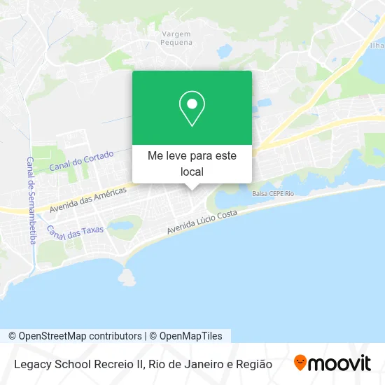 Legacy School Recreio II mapa