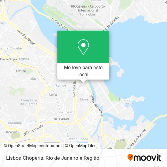 Lisboa Choperia mapa