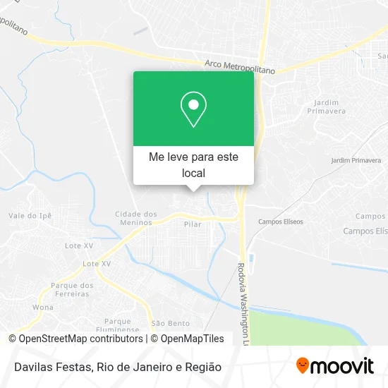 Davilas Festas mapa
