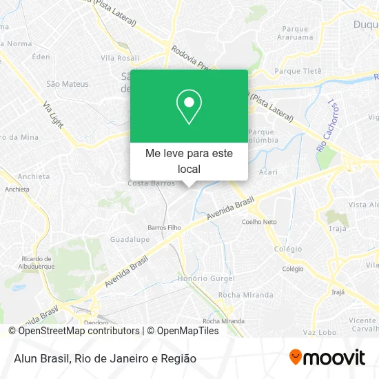 Alun Brasil mapa