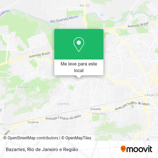 Bazartes mapa