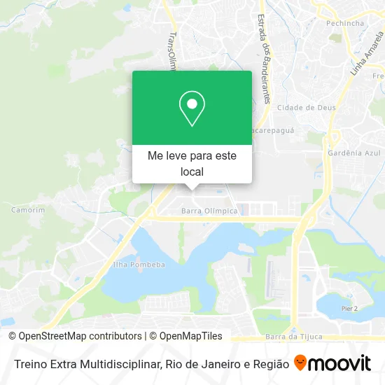 Treino Extra Multidisciplinar mapa