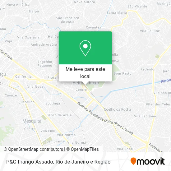 P&G Frango Assado mapa