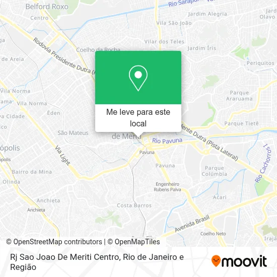 Rj Sao Joao De Meriti Centro mapa