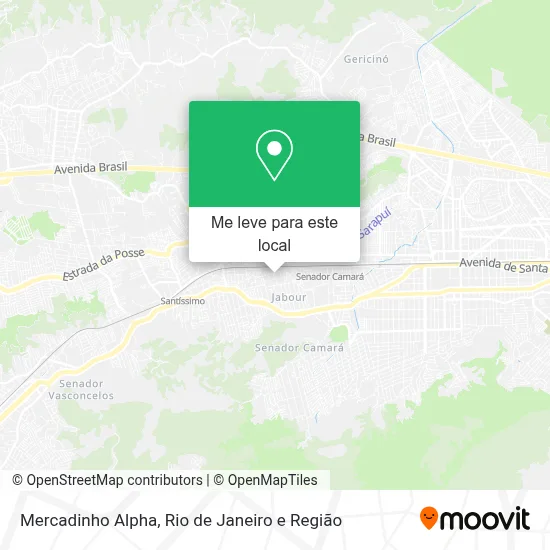 Mercadinho Alpha mapa