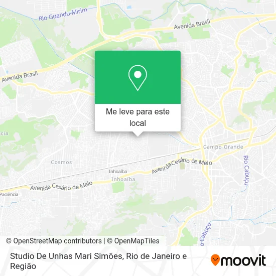 Studio De Unhas Mari Simões mapa