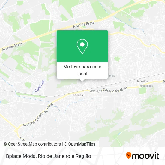 Bplace Moda mapa