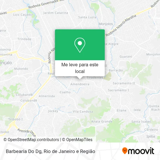 Barbearia Do Dg mapa