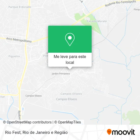 Rio Fest mapa