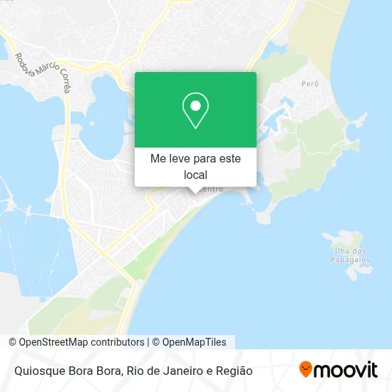 Quiosque Bora Bora mapa