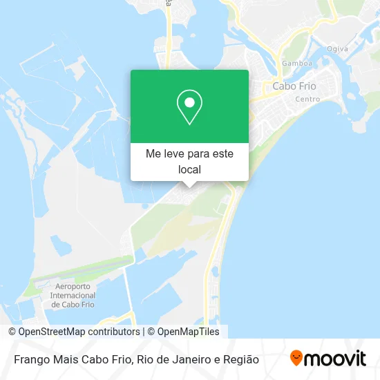 Frango Mais Cabo Frio mapa