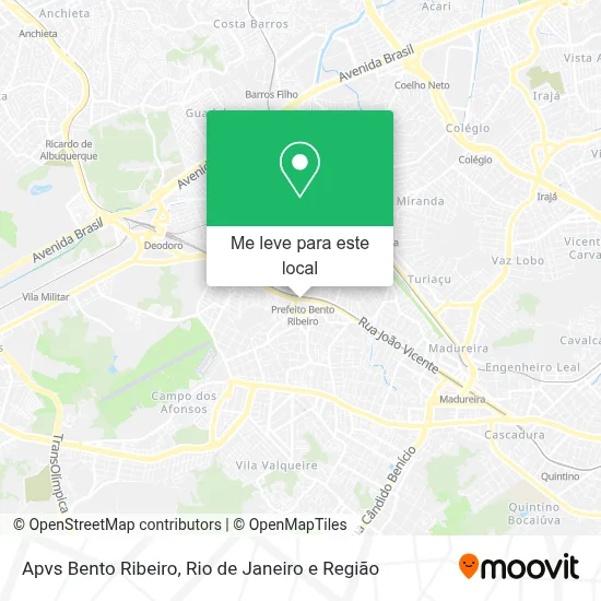 Apvs Bento Ribeiro mapa