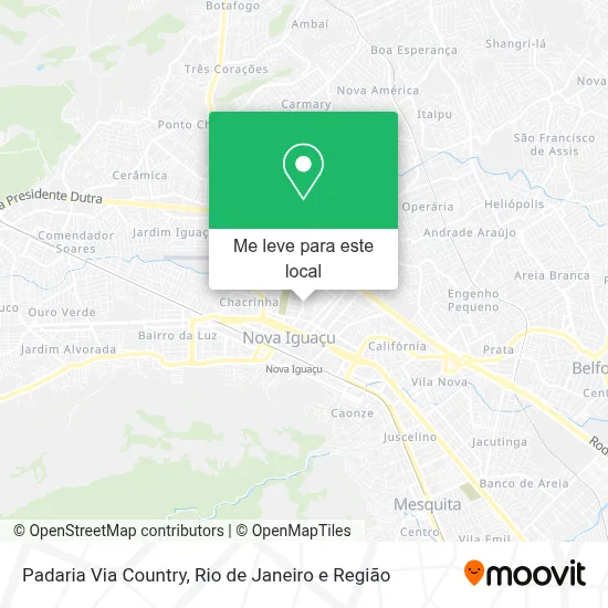 Padaria Via Country mapa