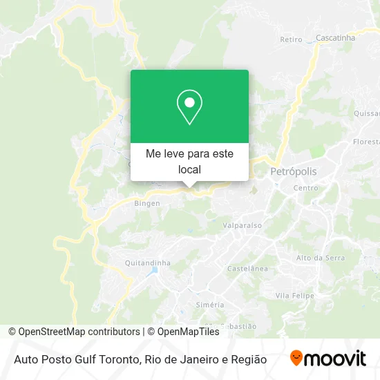 Auto Posto Gulf Toronto mapa