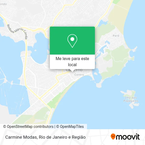 Carmine Modas mapa