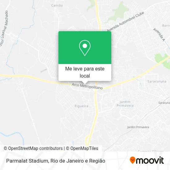 Parmalat Stadium mapa