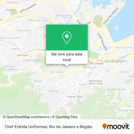 Chef Estrela Uniformes mapa