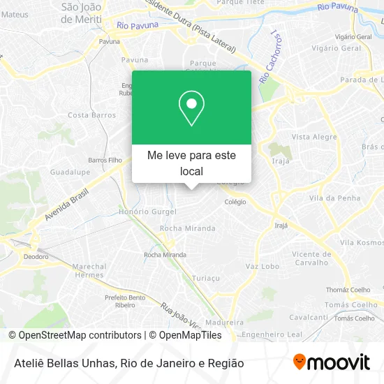 Ateliê Bellas Unhas mapa