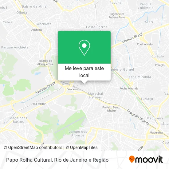 Papo Rolha Cultural mapa