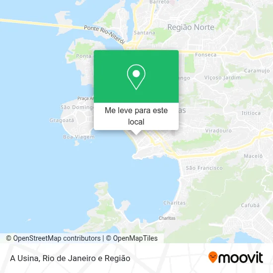 A Usina mapa