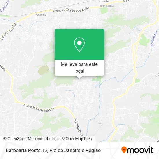Barbearia Poste 12 mapa