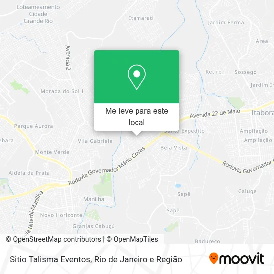 Sitio Talisma Eventos mapa
