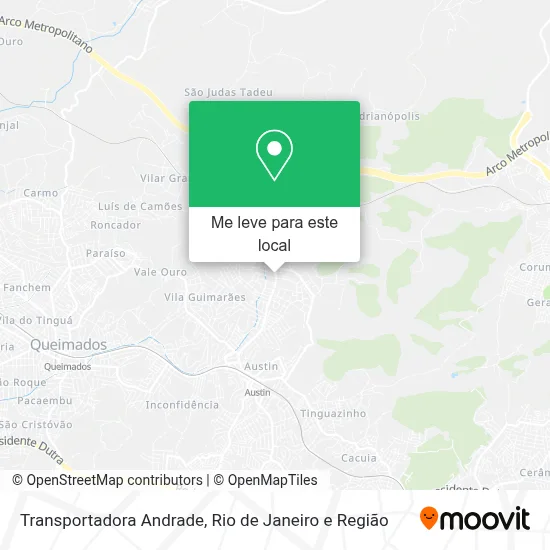 Transportadora Andrade mapa