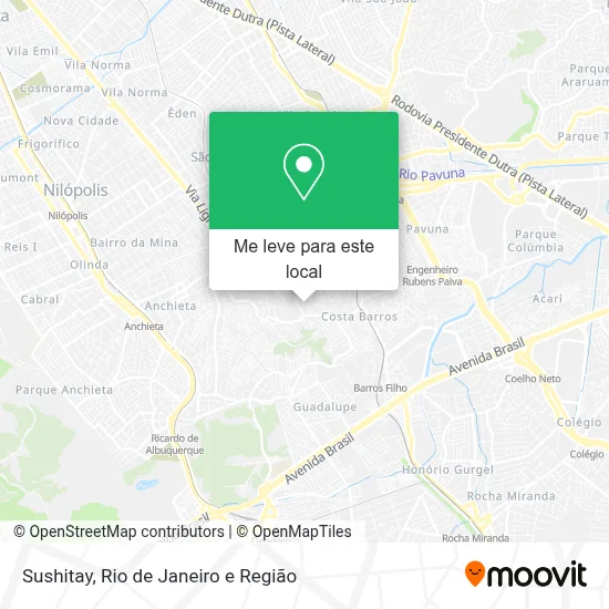 Sushitay mapa