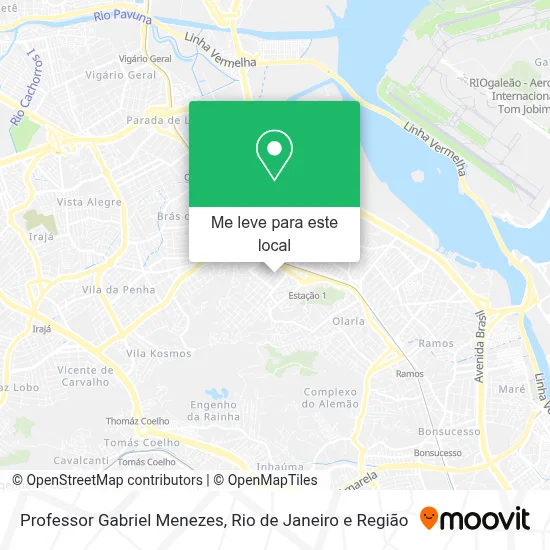 Professor Gabriel Menezes mapa