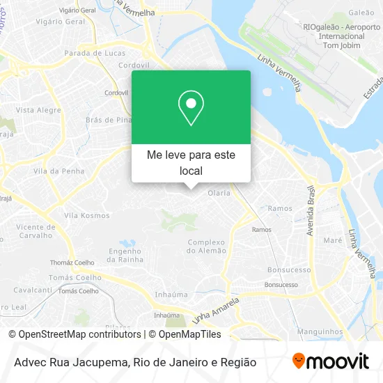 Advec Rua Jacupema mapa