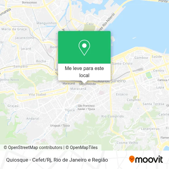 Quiosque - Cefet/Rj mapa