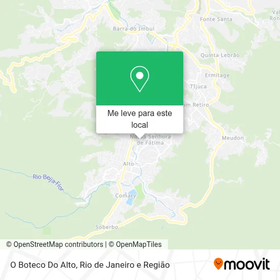 O Boteco Do Alto mapa