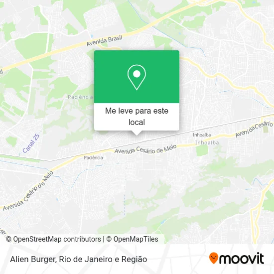 Alien Burger mapa