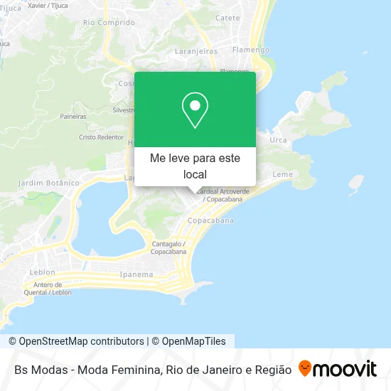 Bs Modas - Moda Feminina mapa