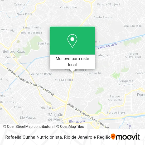 Rafaella Cunha Nutricionista mapa
