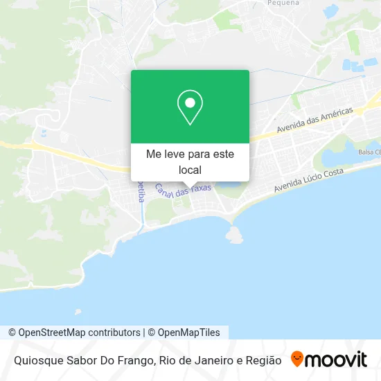 Quiosque Sabor Do Frango mapa