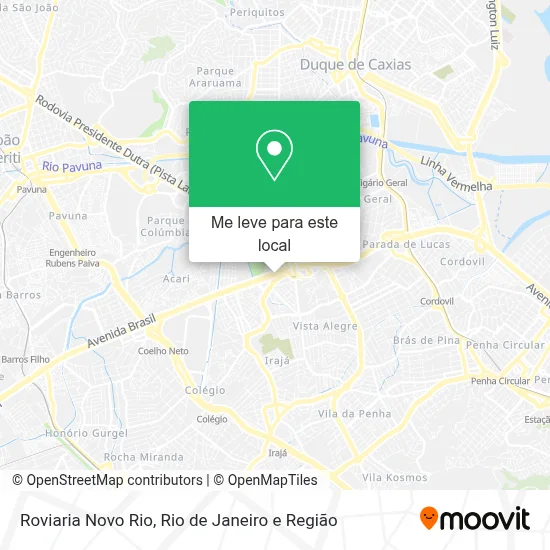 Roviaria Novo Rio mapa