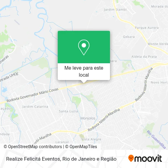Realize Felicitá Eventos mapa