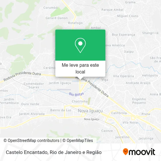Castelo Encantado mapa