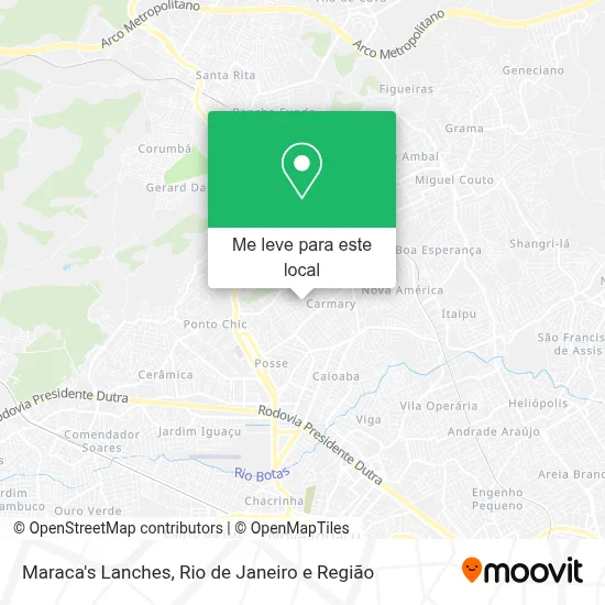 Maraca's Lanches mapa