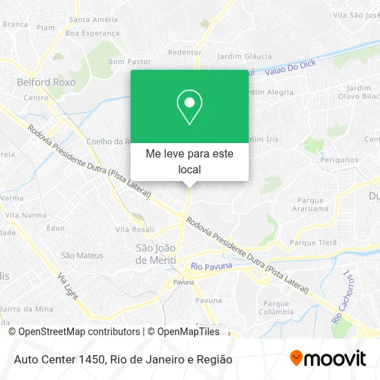 Auto Center 1450 mapa