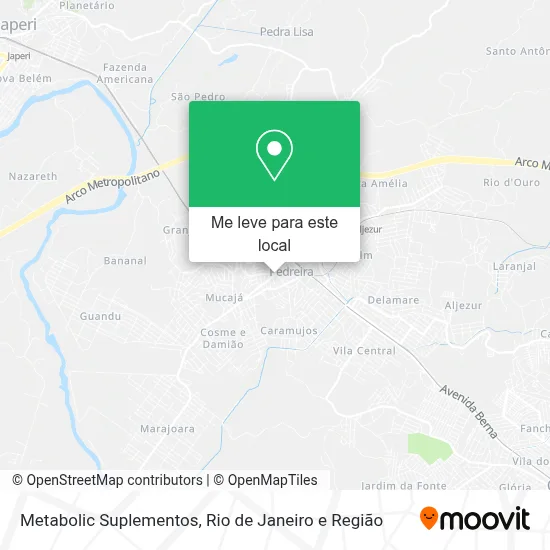 Metabolic Suplementos mapa