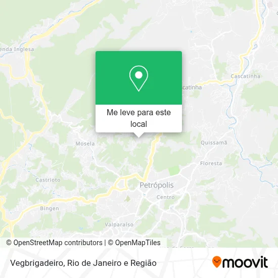 Vegbrigadeiro mapa