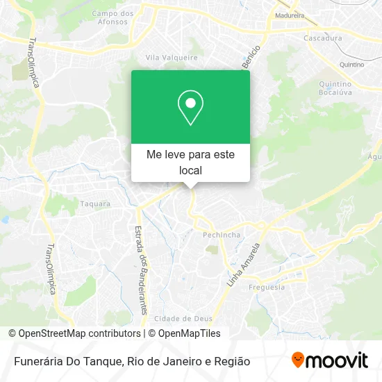 Funerária Do Tanque mapa