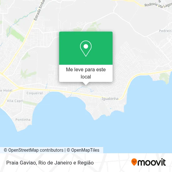 Praia Gaviao mapa
