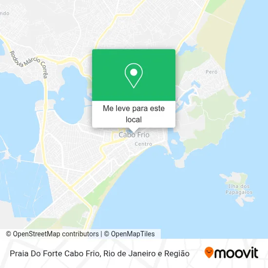 Praia Do Forte Cabo Frio mapa