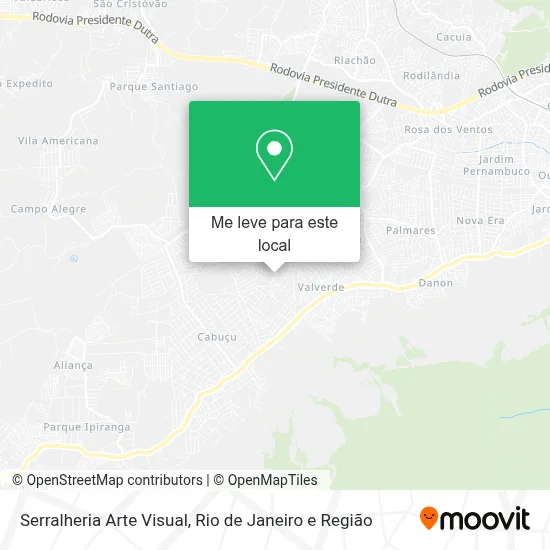 Serralheria Arte Visual mapa