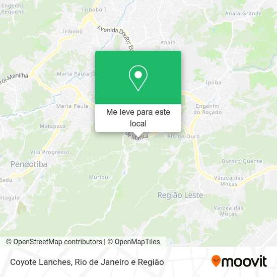 Coyote Lanches mapa