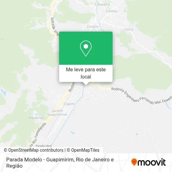 Parada Modelo - Guapimirim mapa