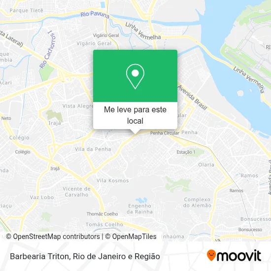 Barbearia Triton mapa